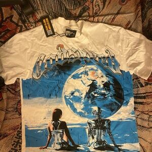 Godspeed White and Blue Graphic Tee